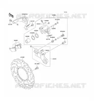 REAR BRAKE voor Kawasaki KLX250S 2011