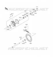 REAR HUB voor Kawasaki KLX250S 2011