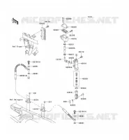 REAR MASTER CYLINDER voor Kawasaki KLX250S 2011
