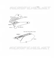 STICKER(WHITE) voor Kawasaki KLX250S 2011