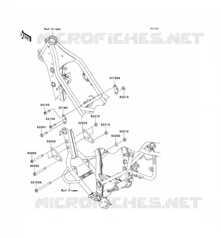 ENGINE MOUNT Kawasaki TOUT-TERRAIN 250 2012 KLX250S  KLX250TCF