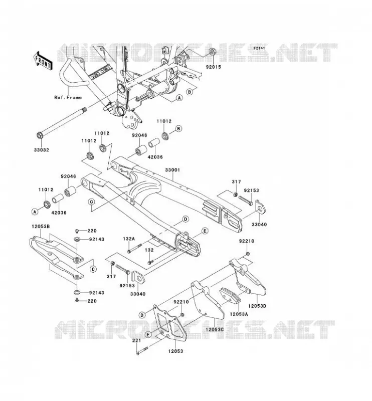 SWINGARM Kawasaki TOUT-TERRAIN 250 2012 KLX250S  KLX250TCF