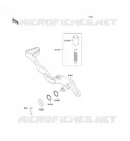 BRAKE PEDAL voor Kawasaki KLX250SF 2010