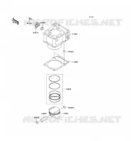 CYLINDER   PISTON  voor Kawasaki KLX250SF 2010