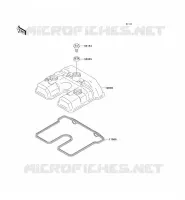 CYLINDER HEAD COVER voor Kawasaki KLX250SF 2010