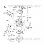 CYLINDER HEAD voor Kawasaki KLX250SF 2010