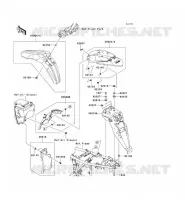 FENDER voor Kawasaki KLX250SF 2010