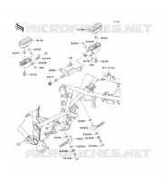 FOOTREST voor Kawasaki KLX250SF 2010