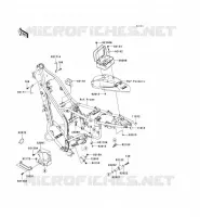 FRAME PARTS (COUVERTURE) voor Kawasaki KLX250SF 2010