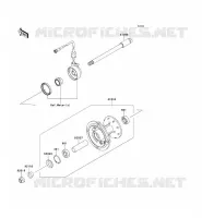 FRONT HUB voor Kawasaki KLX250SF 2010