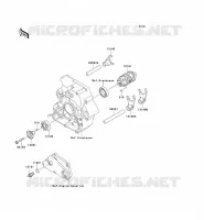 GEAR CHANGE DRUM   SHIFT FORKS voor Kawasaki KLX250SF 2010