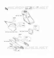 LABELS voor Kawasaki KLX250SF 2010