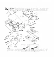 SIDE COVERS   CHAIN COVER voor Kawasaki KLX250SF 2010