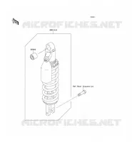 SUSPENSION   SHOCK ABSORBER voor Kawasaki KLX250SF 2010