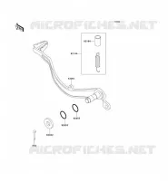 BRAKE PEDAL voor Kawasaki KLX300R 2003