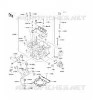 CYLINDER HEAD voor Kawasaki KLX300R 2003