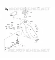 FUEL TANK voor Kawasaki KLX300R 2003