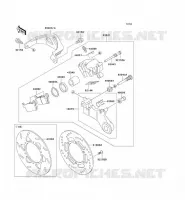 REAR BRAKE voor Kawasaki KLX300R 2003