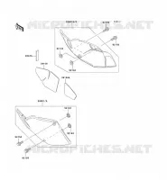 SIDE COWLING voor Kawasaki KLX300R 2003