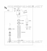 SUSPENSION   SHOCK ABSORBER voor Kawasaki KLX300R 2003