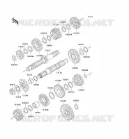 TRANSMISSION voor Kawasaki KLX300R 2003