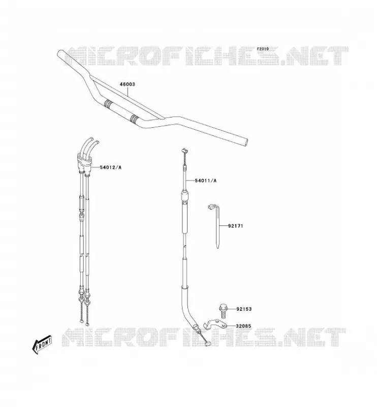 HANDLEBAR Kawasaki TOUT-TERRAIN 400 2004 KLX400R  KLX400-B2