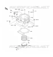 CYLINDER   PISTON  voor Kawasaki KLX650R 1994