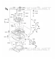 CYLINDER HEAD voor Kawasaki KLX650R 1994