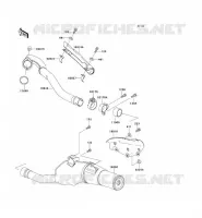 EXHAUST voor Kawasaki KLX650R 1994