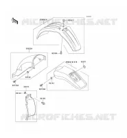 FENDER voor Kawasaki KLX650R 1994