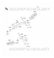 FOOTREST voor Kawasaki KLX650R 1994