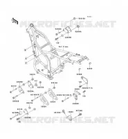 FRAME PARTS (COUVERTURE) voor Kawasaki KLX650R 1994