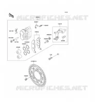 FRONT BRAKE voor Kawasaki KLX650R 1994