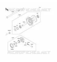 FRONT HUB voor Kawasaki KLX650R 1994