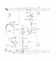 REAR MASTER CYLINDER voor Kawasaki KLX650R 1994