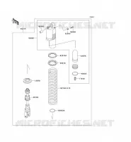 SUSPENSION   SHOCK ABSORBER voor Kawasaki KLX650R 1994