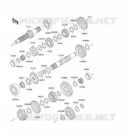 TRANSMISSION voor Kawasaki KLX650R 1994