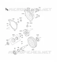 WATER PUMP voor Kawasaki KLX650R 1994