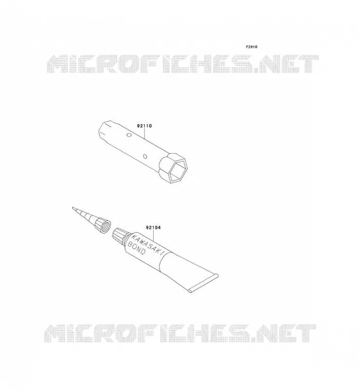TOOL Kawasaki TOUT-TERRAIN 650 1994 KLX650R  KLX650-A2