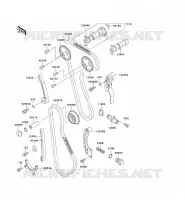 CAMSHAFT   TENSIONER voor Kawasaki KLX650 1993