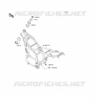CHASSIS voor Kawasaki KLX650 1993