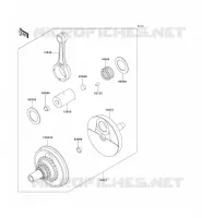 CRANKSHAFT voor Kawasaki KLX650 1993