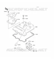 CYLINDER HEAD COVER voor Kawasaki KLX650 1993