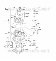 CYLINDER HEAD voor Kawasaki KLX650 1993