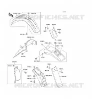 FENDER voor Kawasaki KLX650 1993