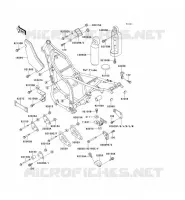 FRAME PARTS (COUVERTURE) voor Kawasaki KLX650 1993