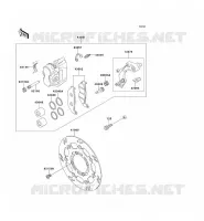 FRONT BRAKE voor Kawasaki KLX650 1993