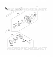 FRONT HUB voor Kawasaki KLX650 1993