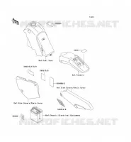 LABELS voor Kawasaki KLX650 1993