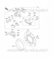 REAR BRAKE voor Kawasaki KLX650 1993